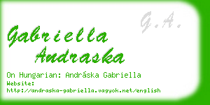 gabriella andraska business card