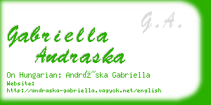 gabriella andraska business card